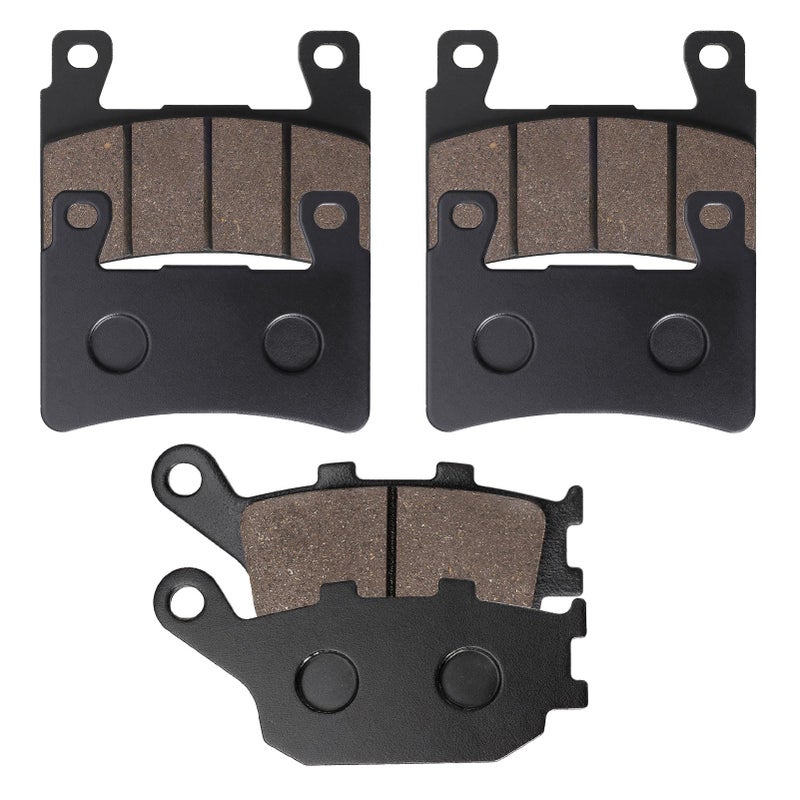 Cyleto Front and Rear Brake Pads for Honda CBR600RR 2003-2004 CBR600 F1 F2 F3 F4 F4i F5 F6 Sport 1999-2007 CBR900RR Fireblade 1998-2003 CBR954RR 2002-2003 CBR929RR 2000-2001 - Image 2